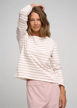 Blessed stripe bluse Ecru/Rose Dust Moshi Moshi 